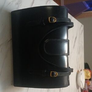 Elegant Black Leather Men's Bag